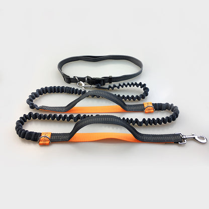 Hands Free Dog Leash (Adjustable Waist Belt)