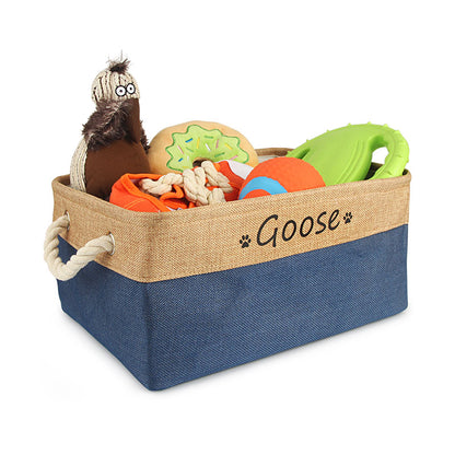 Personalised Dog Toy Basket