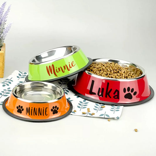 Personalized Dog & Cat Bowl (Stainless Steel)