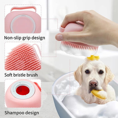 Dog Grooming Silicone Shower Massage Brush