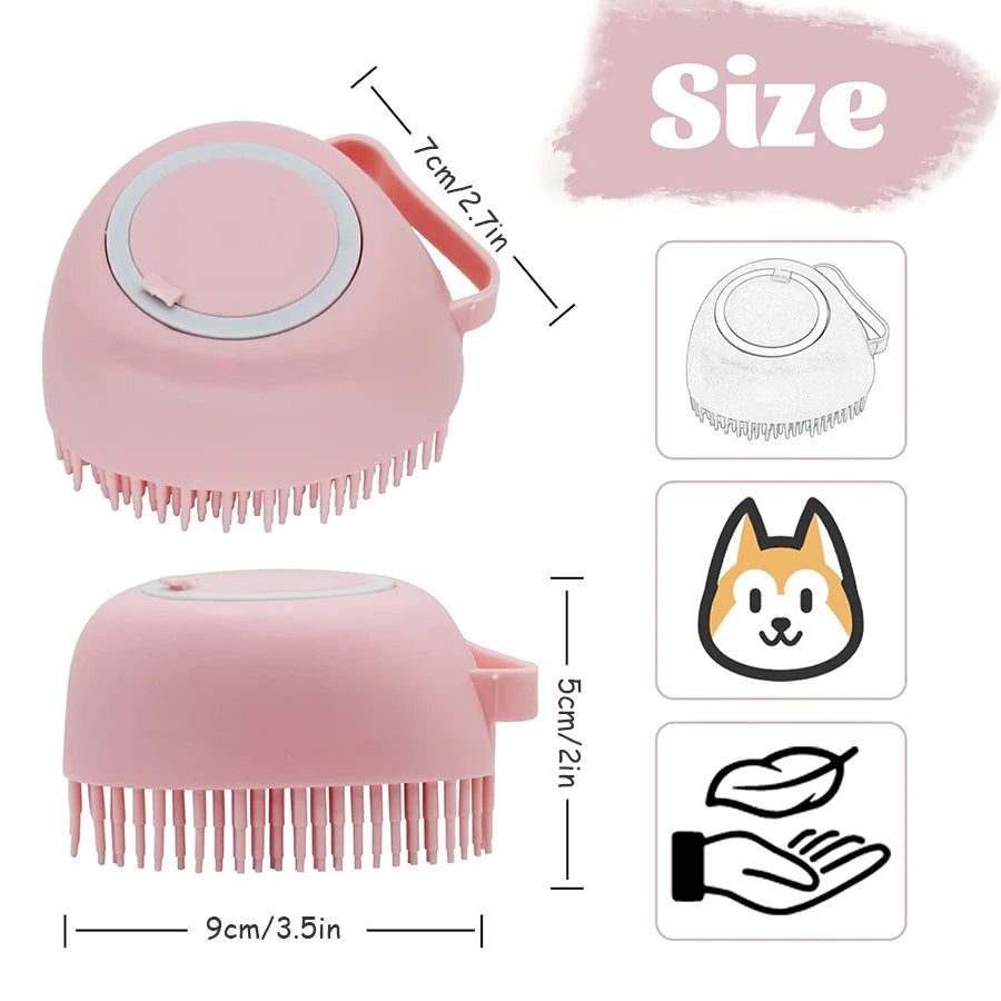 Dog Grooming Silicone Shower Massage Brush