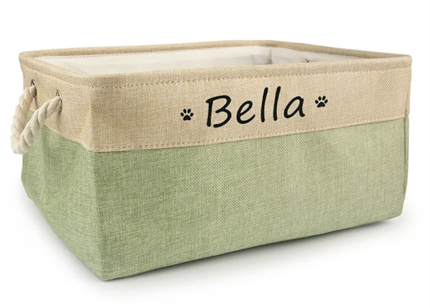 Personalised Dog Toy Basket