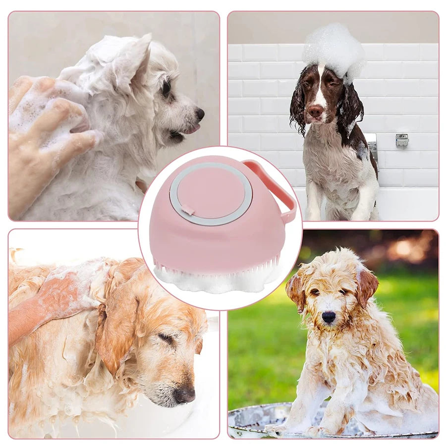 Dog Grooming Silicone Shower Massage Brush