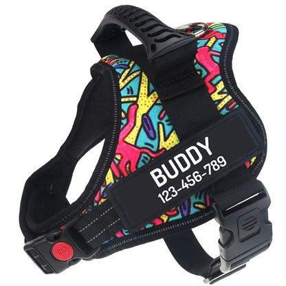 Personalised No Pull dog harness