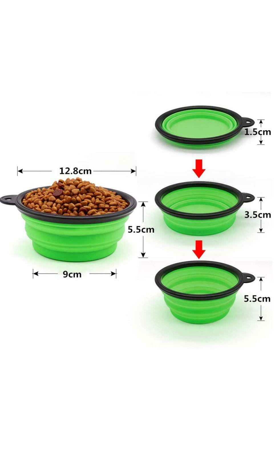 2 Pack Collapsible Dog Bowl For Food & Water